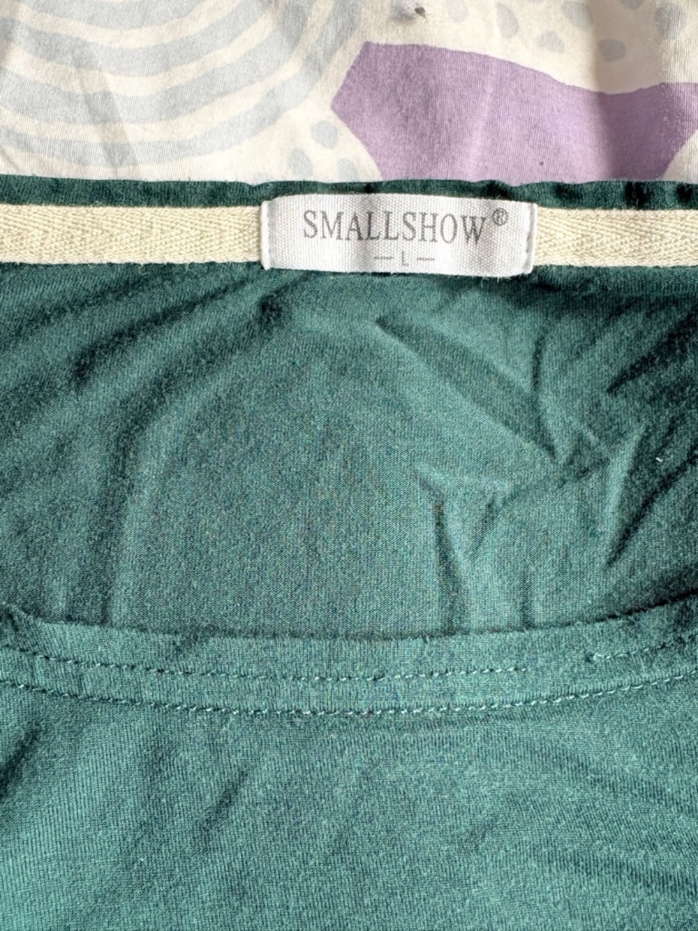 Set of Three Long-Sleeve Nursing Tops - Gray, Forest Green, Black - Picture 3 of 5